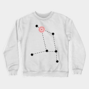 Hasta Nakshatra Hindu Vedic Sidereal Astrology Constellation Crewneck Sweatshirt